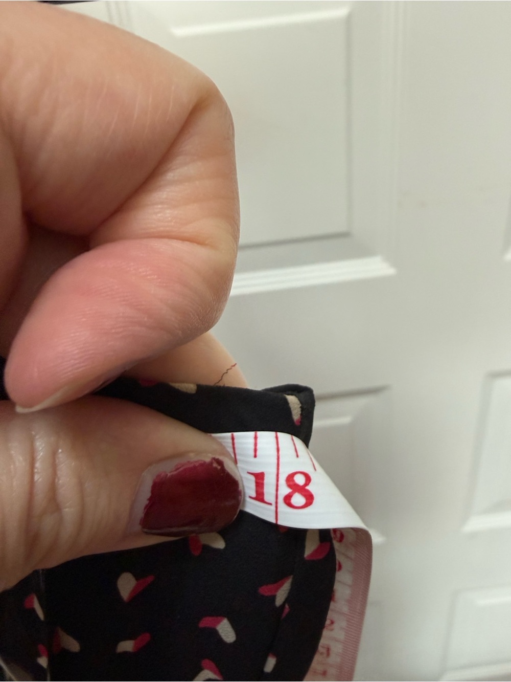 Maison Jules Black Midi Dress with Pink Heart Print - Picture 7 of 12